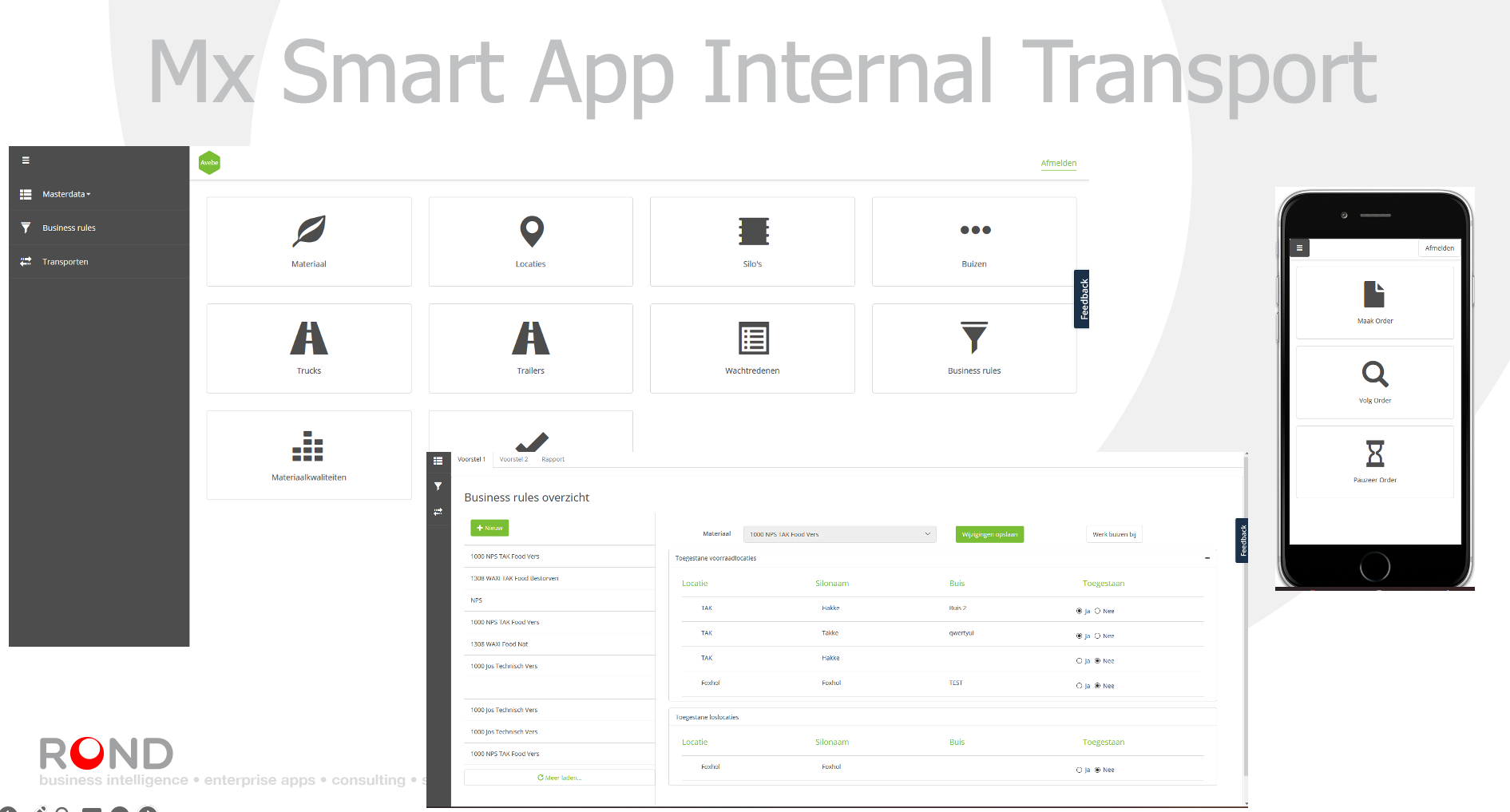 MX Smart App Internal Transport
